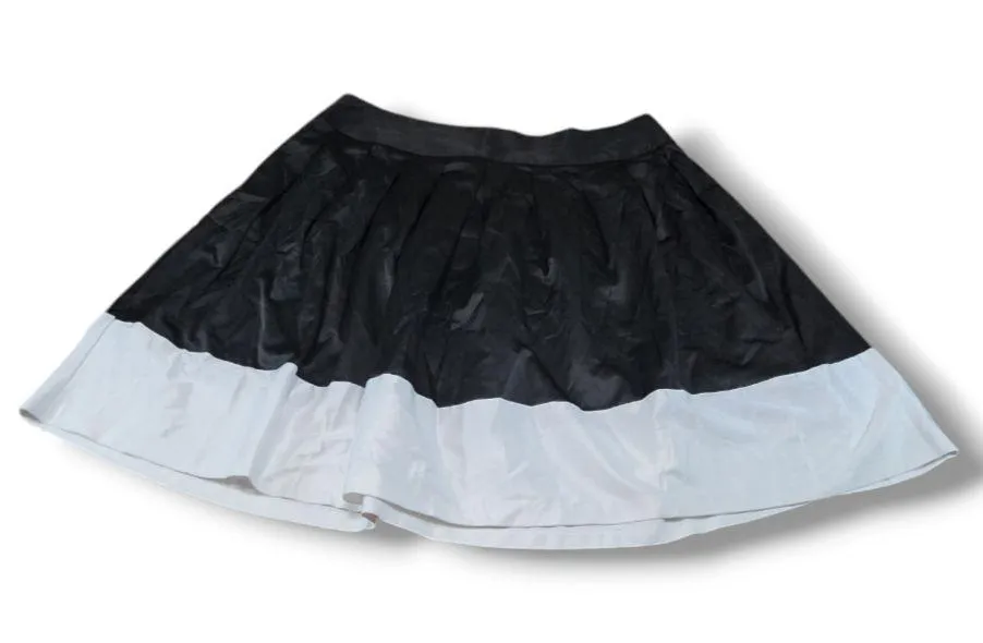 Skirt Size 14 W34"in Waist A-Line Skirt Pleated Skirt Satin Skirt - Image 1