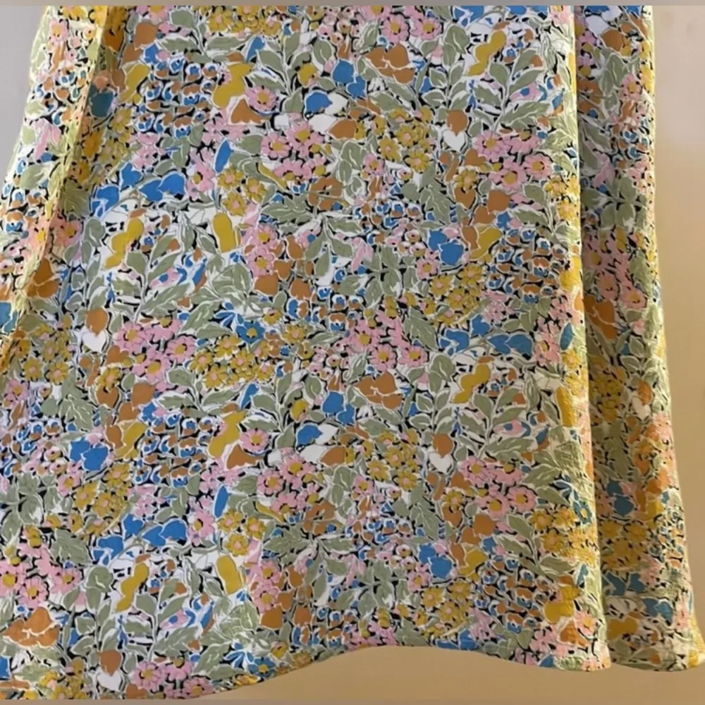 Zara Mini Floral Ruffle Strap Sweetheart Neckline Colorful Dress SZ L - Image 15