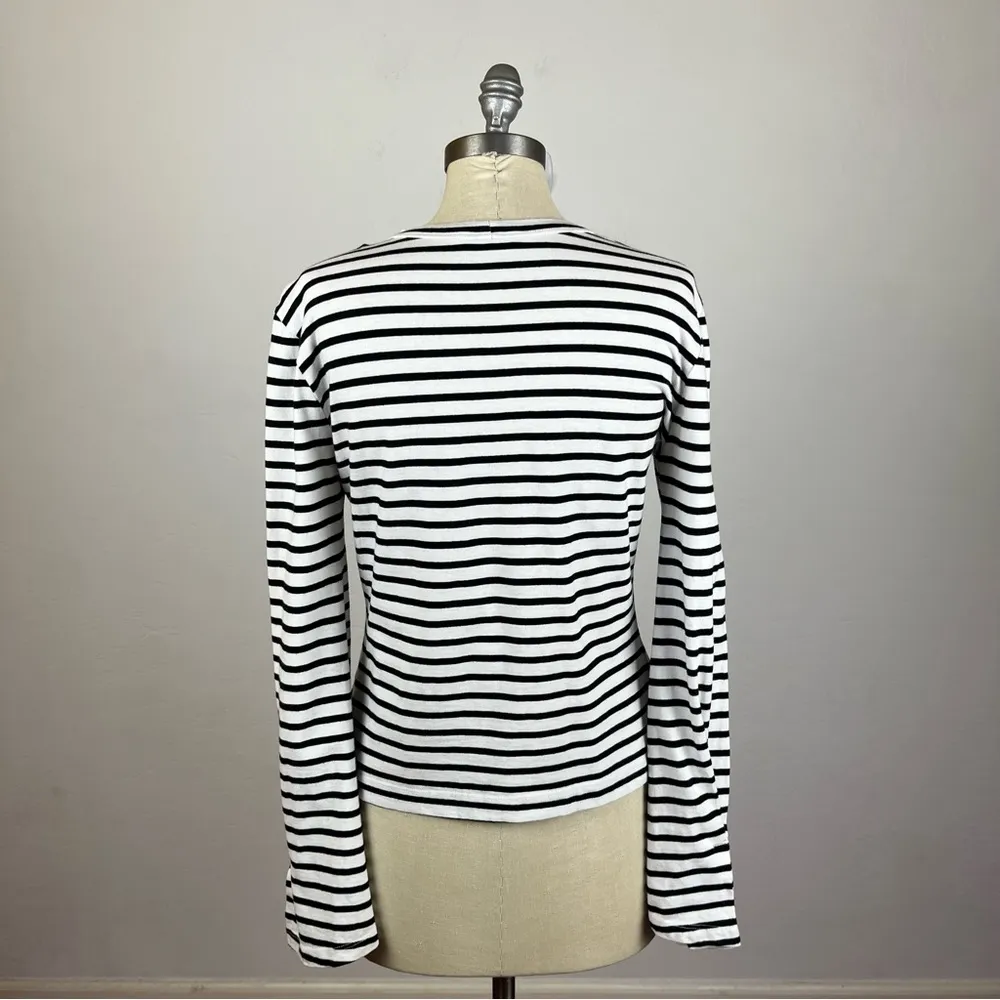 ALC Black White Striped Long Sleeve - Image 7