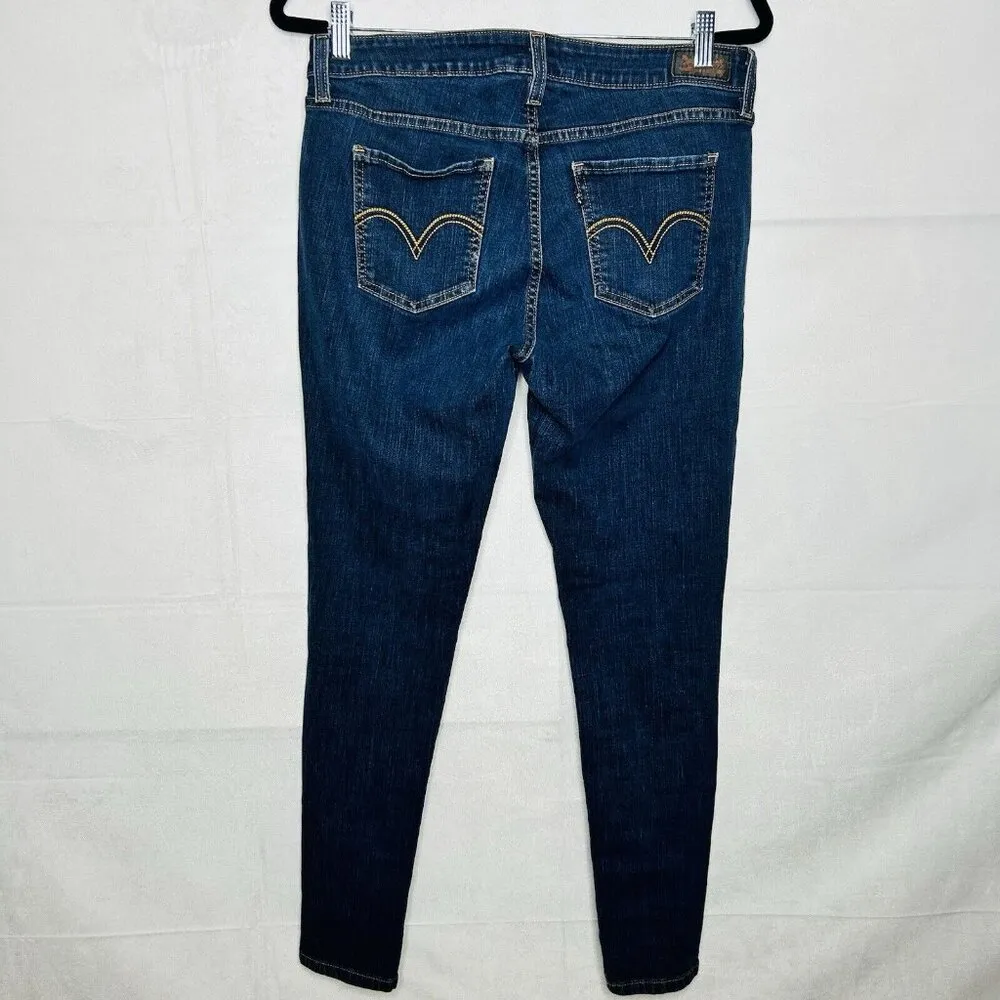 Levi's Women Denim Tapered Ankle Legging Size 32 x 29 Cotton Blend Stretch - Image 6