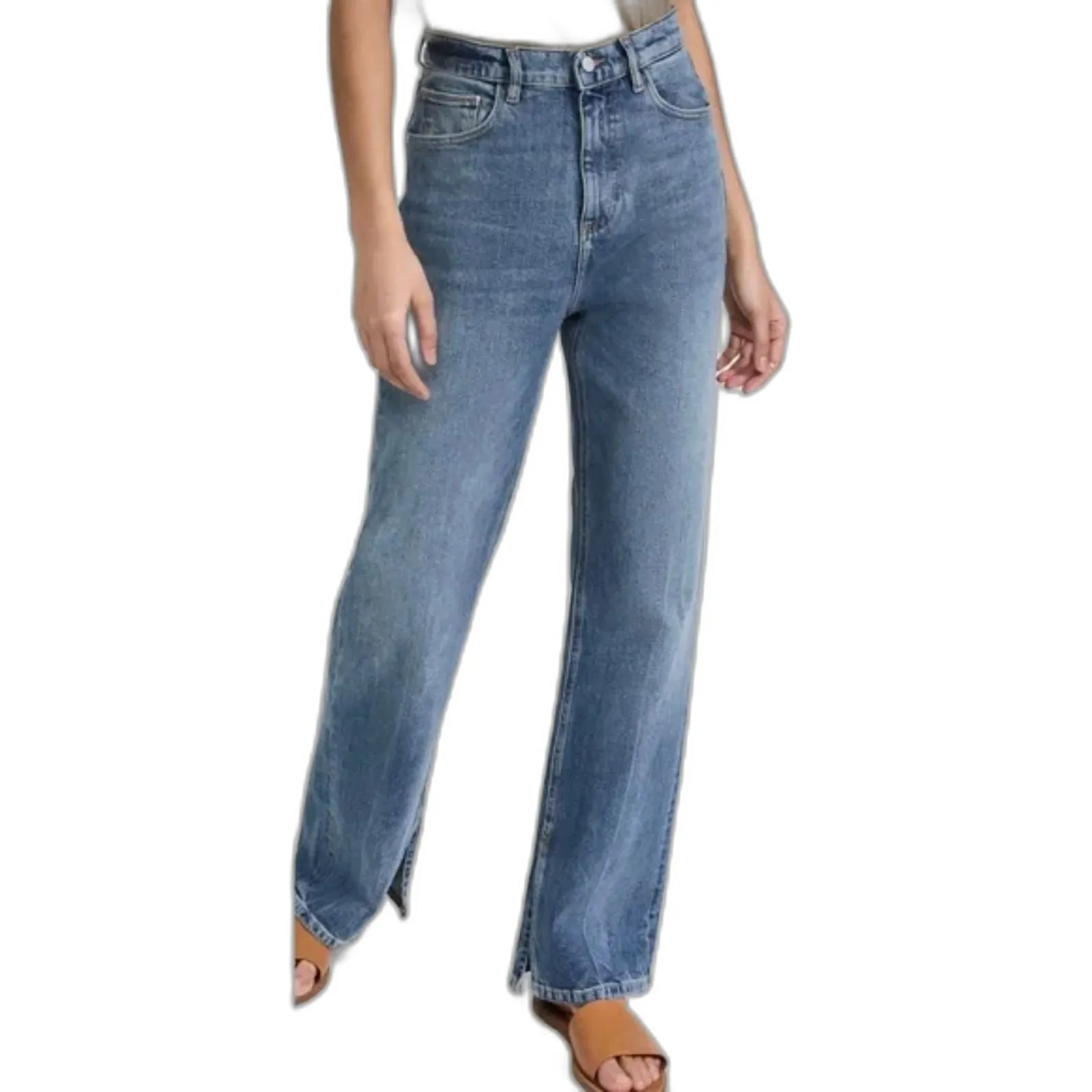 DL1961 Emilie Straight Ultra High Rise Vintage Jeans Women’s Size 31 Classic - Image 2