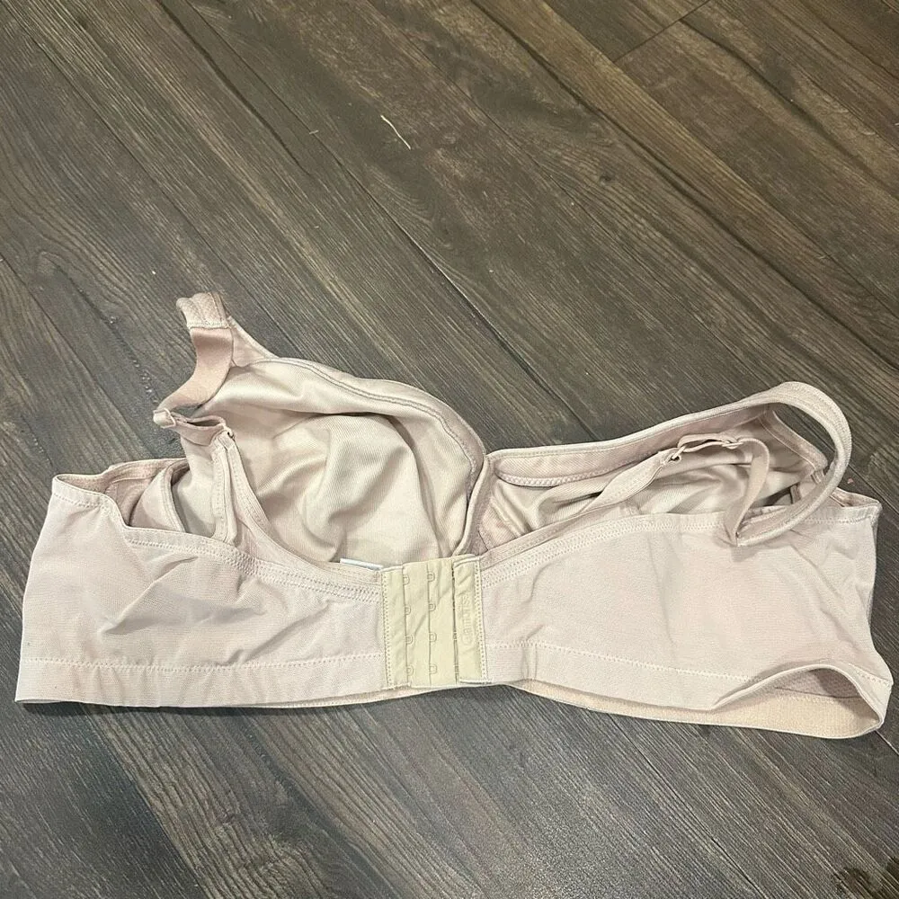 Glamorise nude magiclift seamless sports wireless 50B bra Tan Size undefined - Image 3