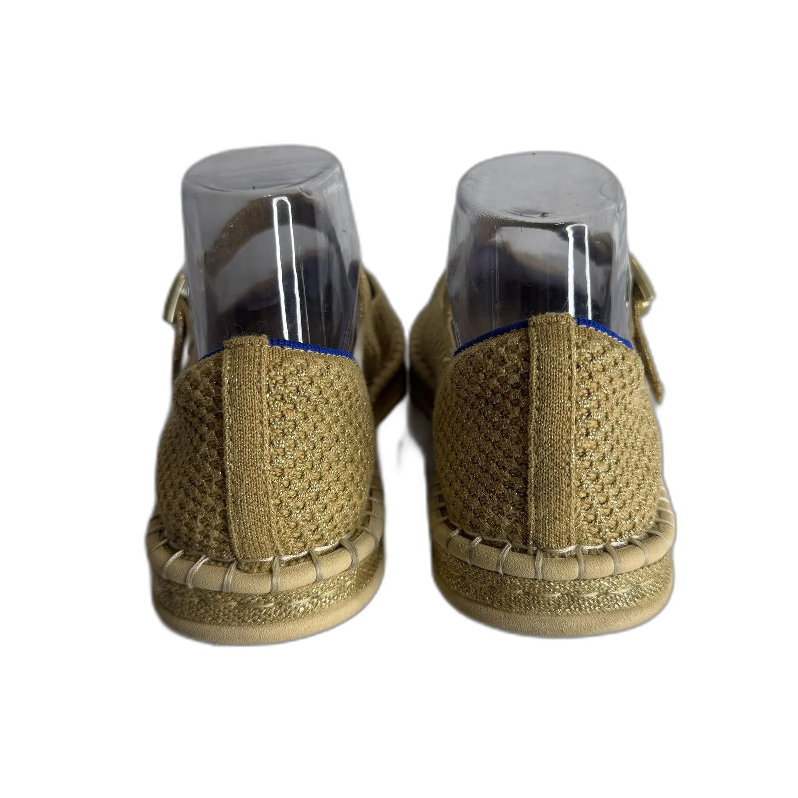 Rothys Shoes Womens Size 9.5 Mary Jane Flats Comfort Buckle Washable Ballet Gold - Image 7