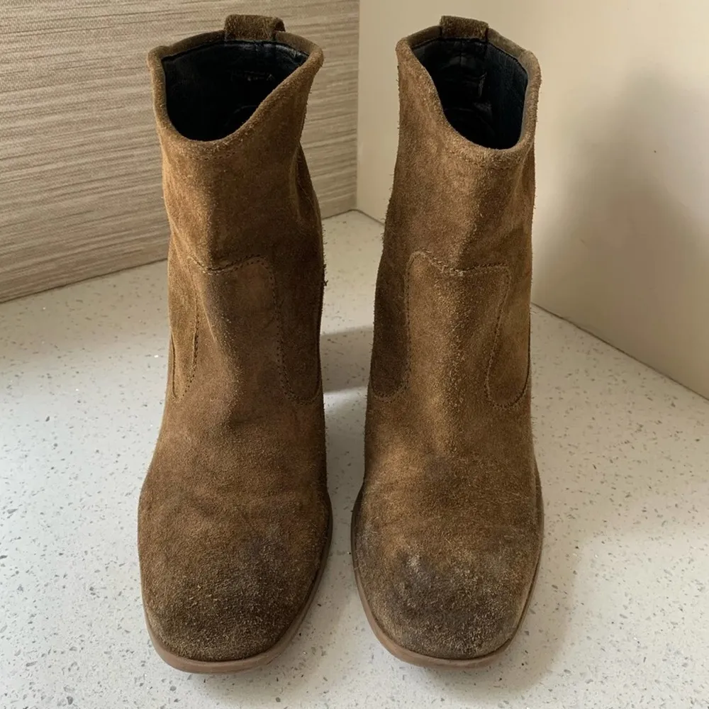 Zara Suede Ankle Boot 10 US - Image 4