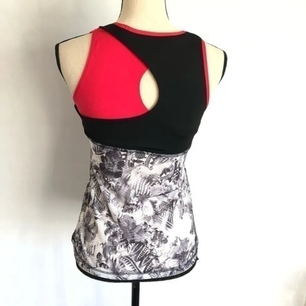 Sofibella Match Point High Neck Womens Tennis Tank Gray - Image 4