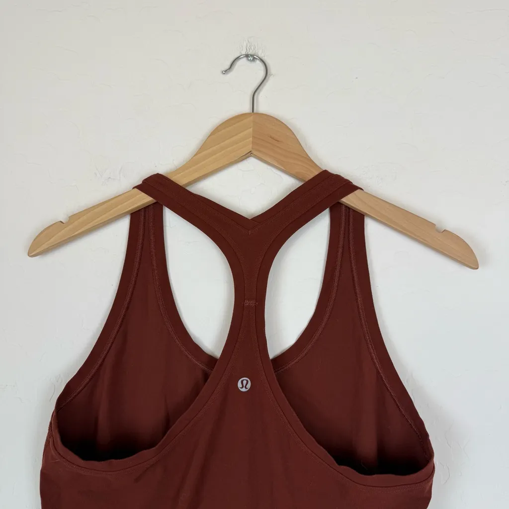 Lululemon Cool Racerback Short Tank Top *Nulu Date Brown - Image 5