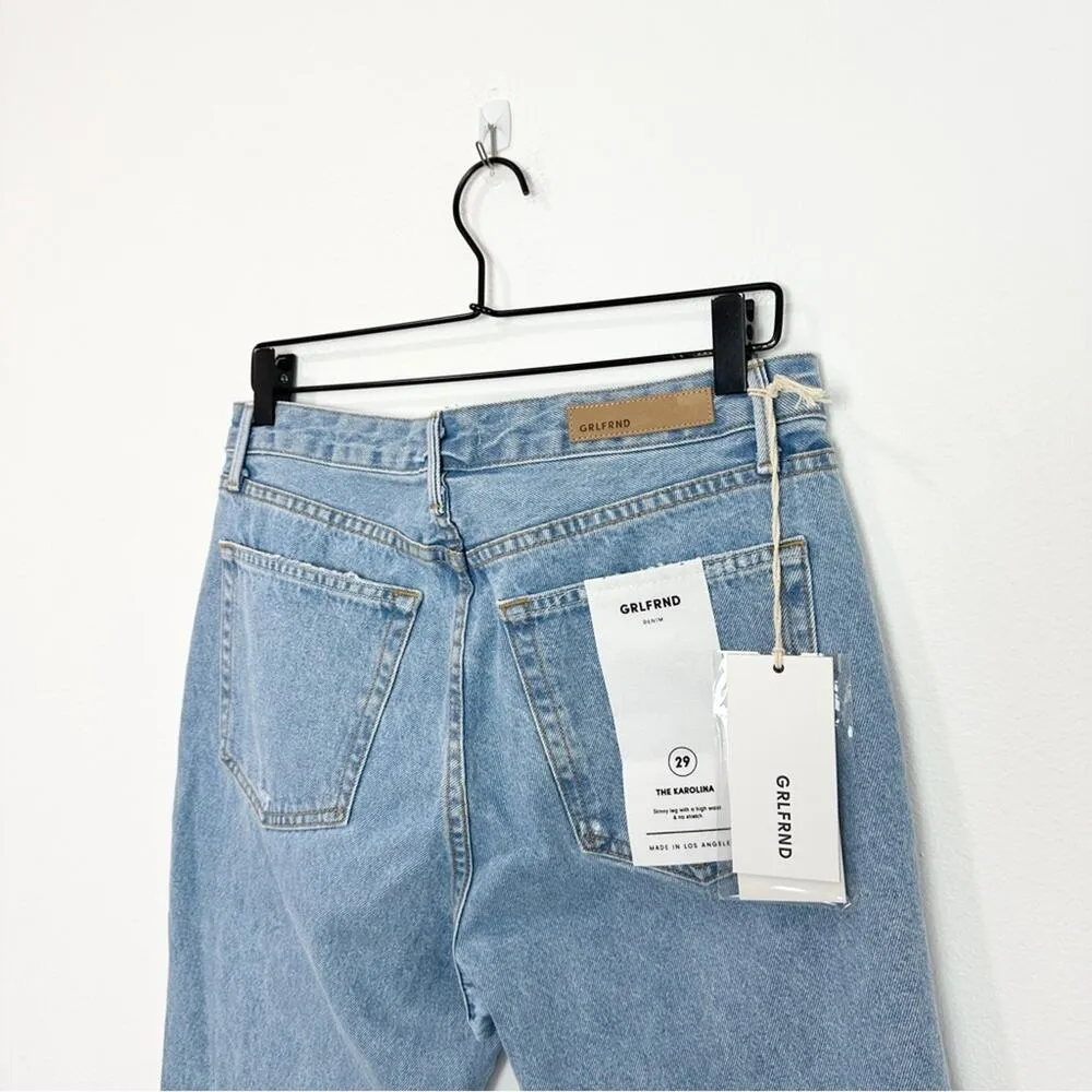 GRLFRND Karolina Frayed High Rise Feel Right Jeans 29 NWT classic preppy - Image 6