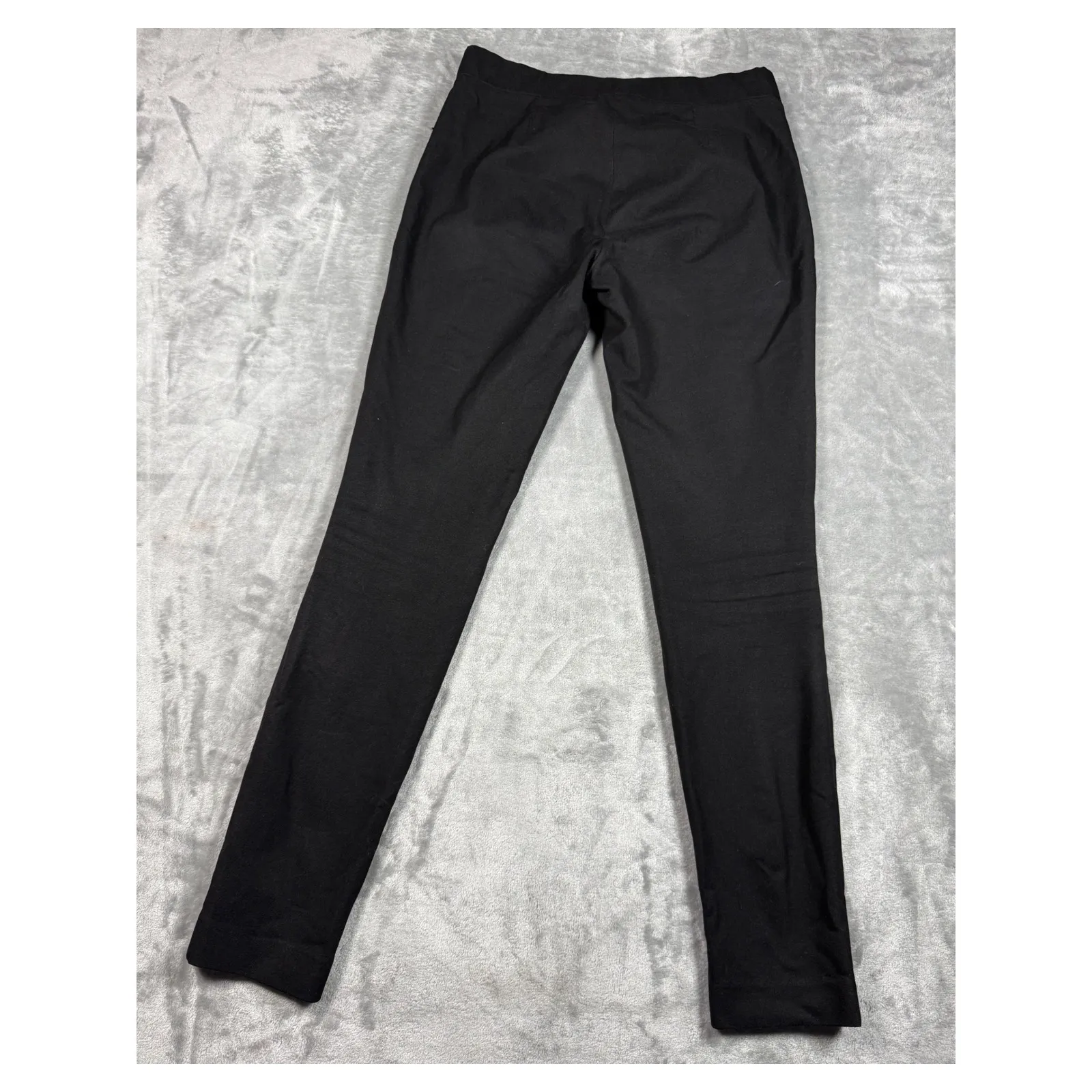 Theory Adbelle‎ Jetty Black Cotton Blend Stretch Pull On Pants Women's Size 4 - Image 11