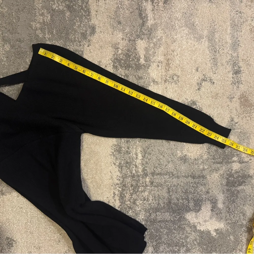 Black V-Neck Sweater Dress (No Brand) - Image 7