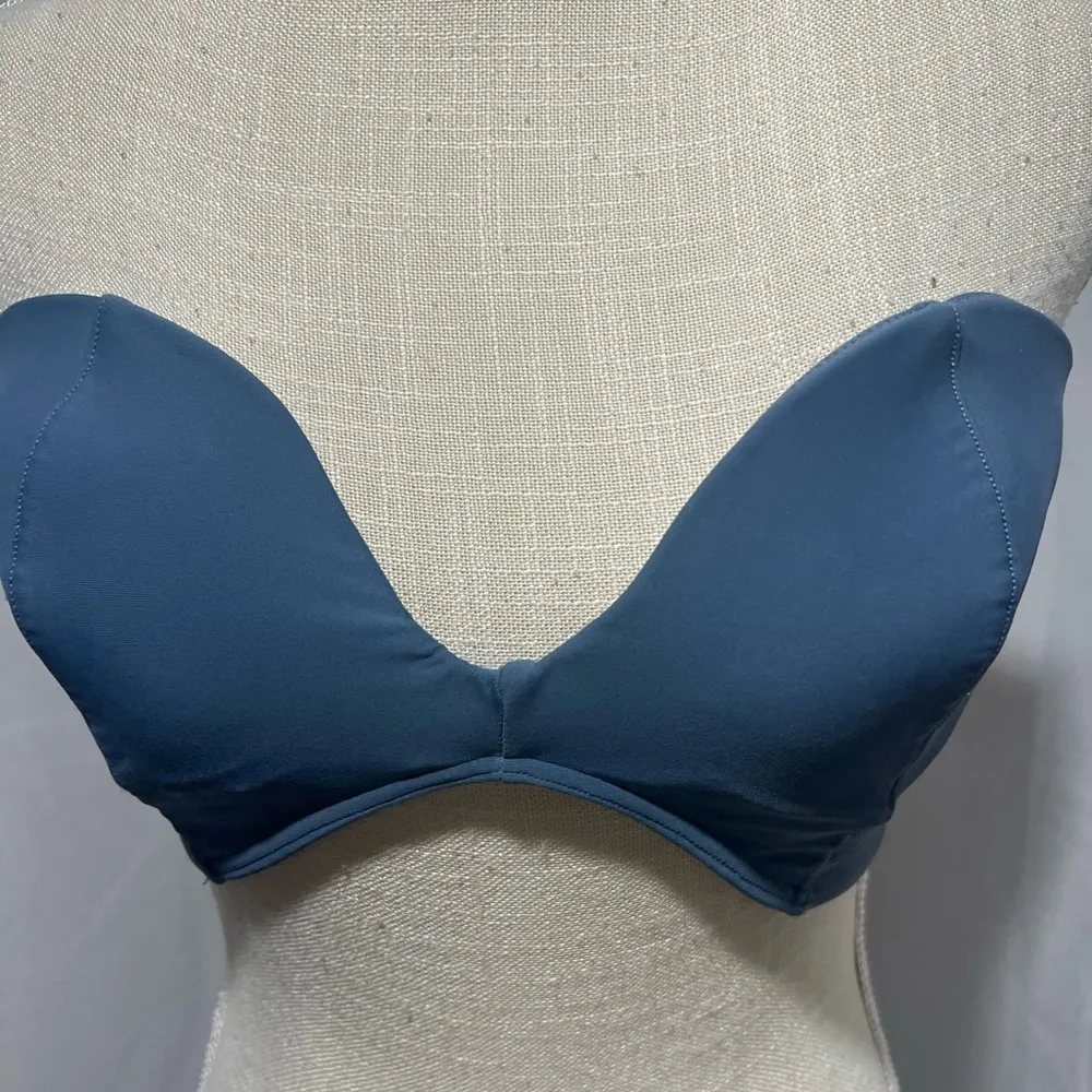 RVCA Tropical Doom under wire bandeau bikini top XL - Image 2