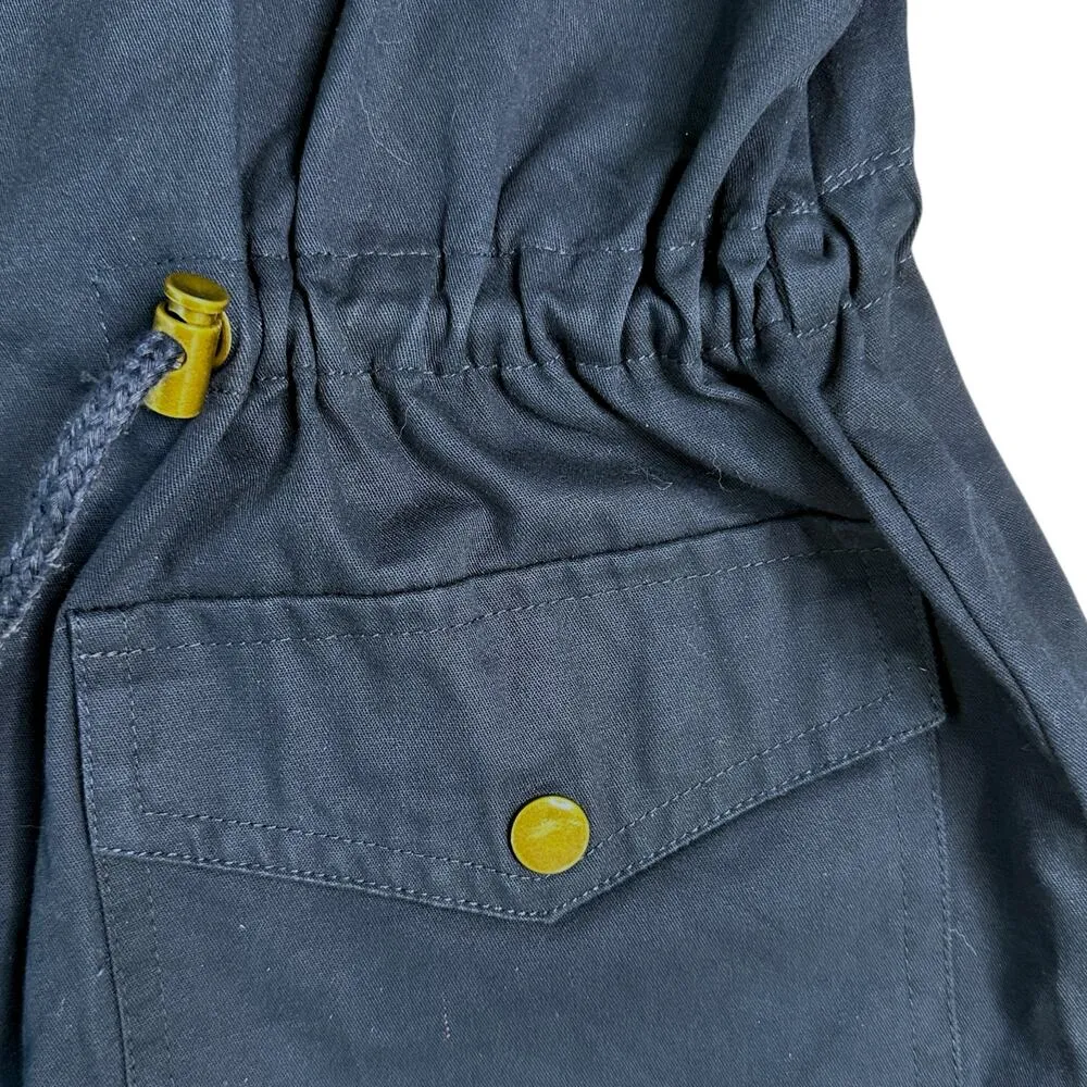 Zenana Outfitters Navy Blue Sleeveless Jacket Hooded Small Outerwear - Image 2