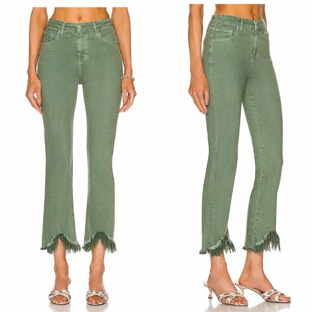 JONATHAN SIMKHAI STANDARD River High Rise Straight Size 25 Jade - Image 8