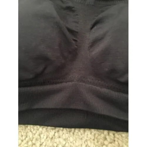 Barely There Women's Juniors Sports Bra Top Custom Flex Fit Size Small Black - Image 2