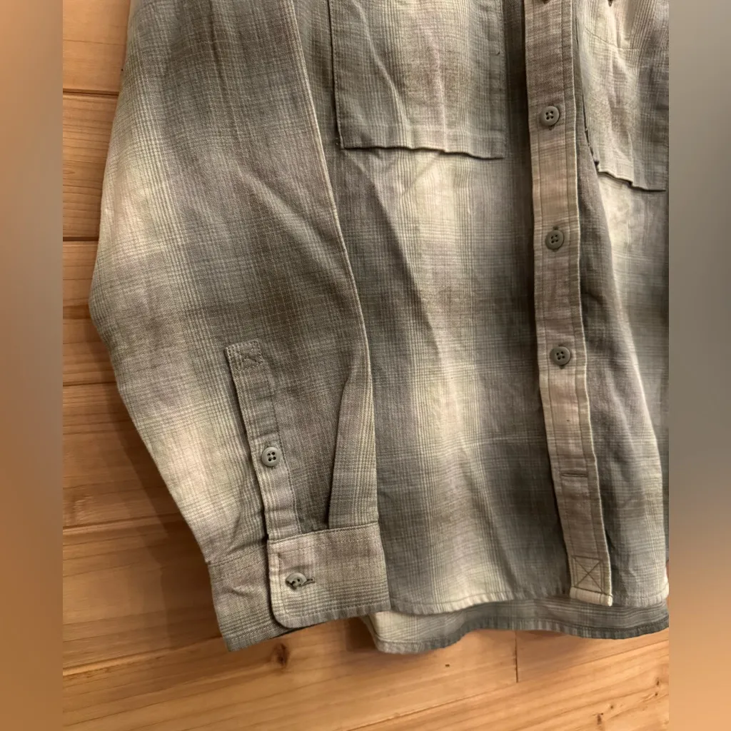 NWT REI XS Women’s Plaid Cotton Wallace Lake Flannel Button Front Shirt Green - Image 3