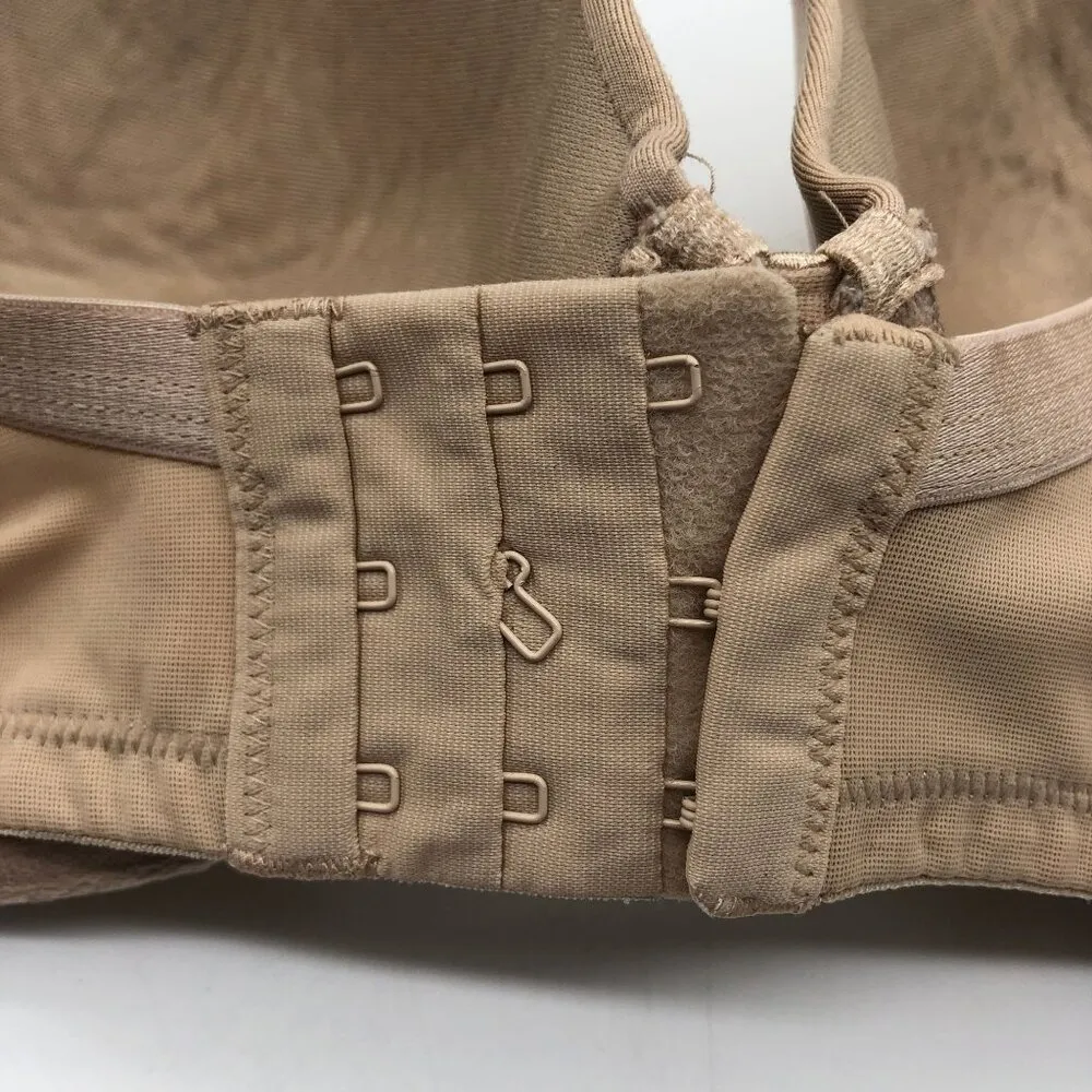 Cacique Smooth Boost Plunge Bra Beige Nylon & Spandex 42C - Image 3