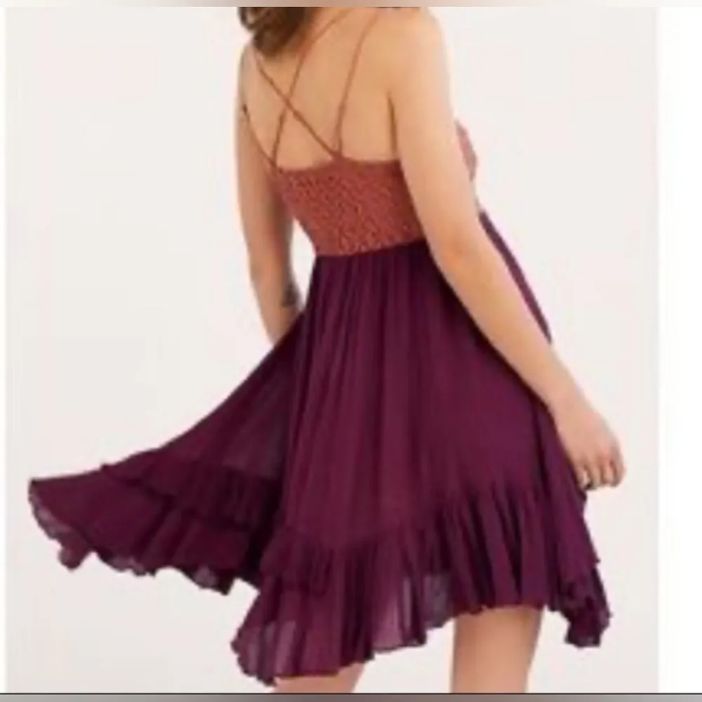 Free People Adella dress copper combo size Small this dress is like new - Image 7