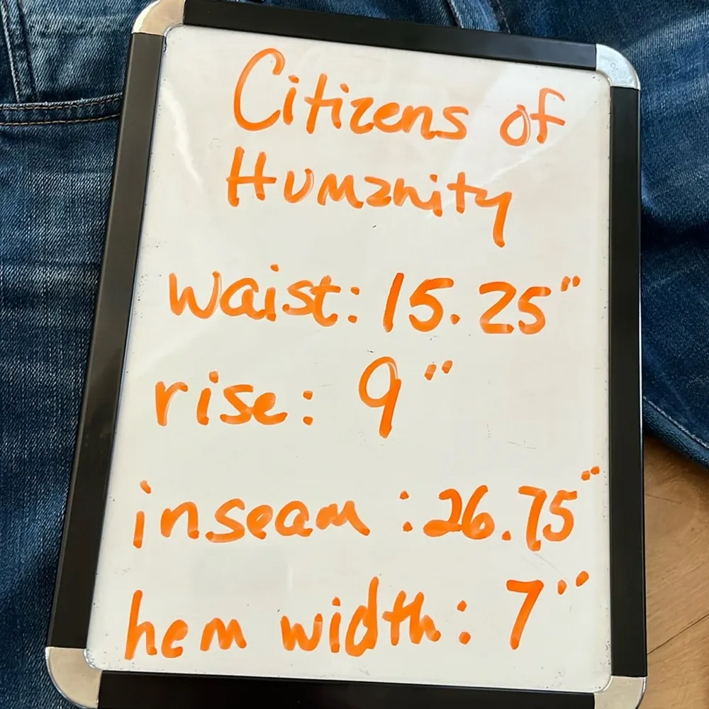 Citizens of Humanity Dylan Drop Rise Cropped Jeans Straight Leg Womens 28 - Image 13