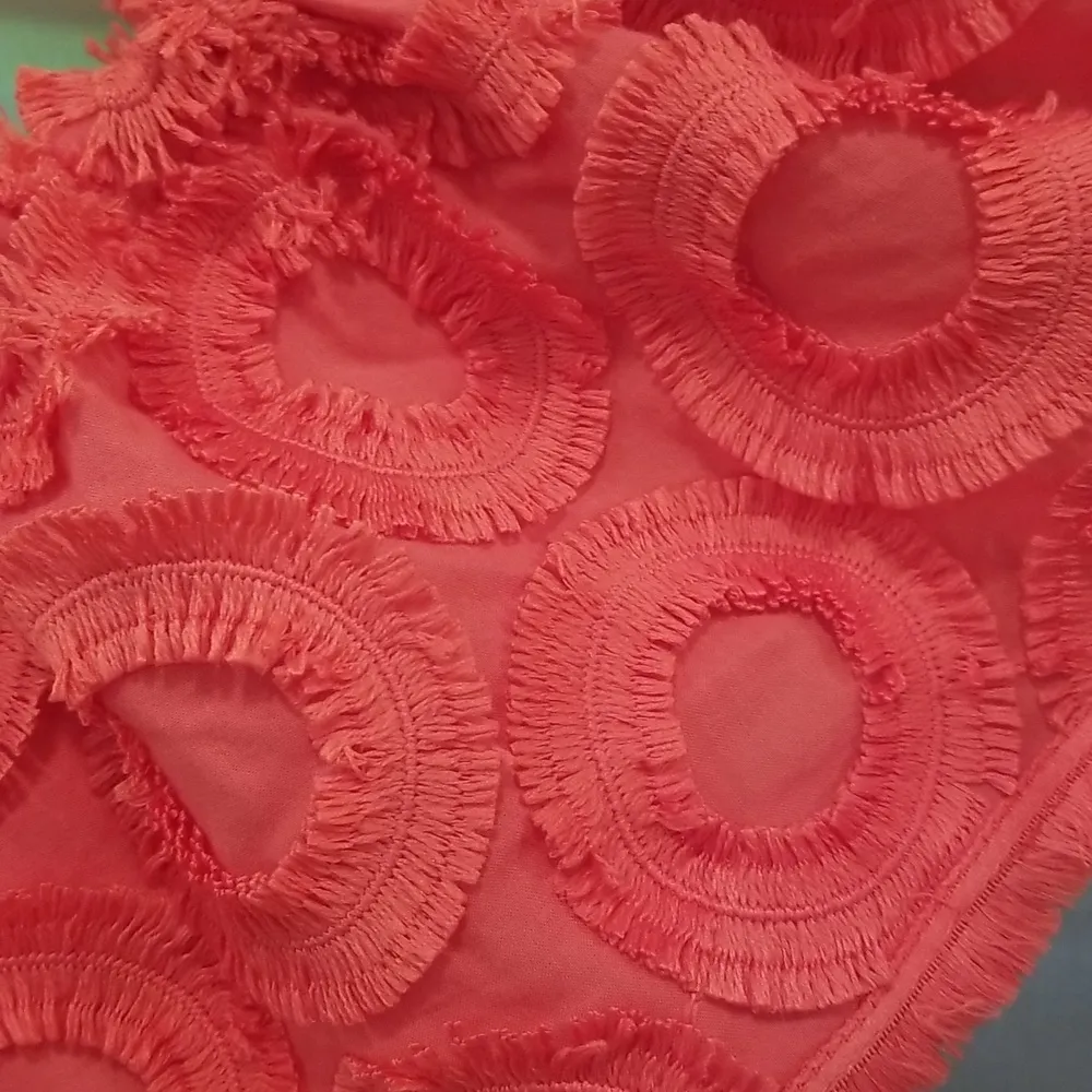 💕TRINA TURK💕 Veranda Top ~ Vista Voile Watermelon Red Medium M NWT - Image 6