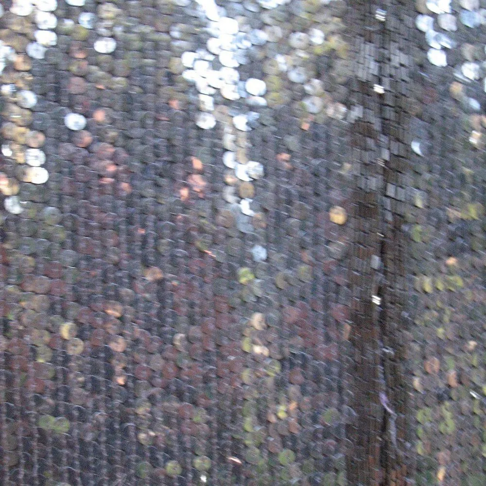 Vintage Black Silk Sequin Jacket Black - Image 4