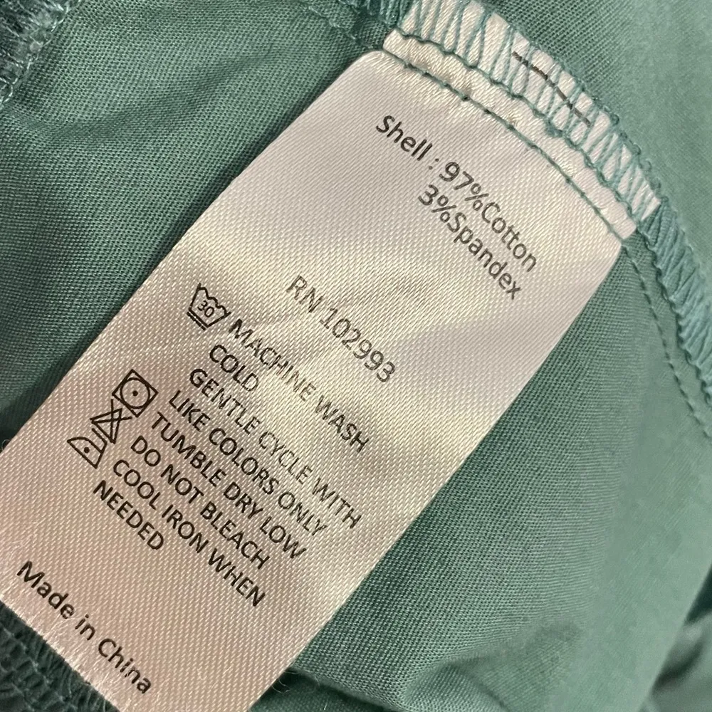 Peter Som Collective Women’s Green Puff Sleeve Dress With Pockets Sz 2 - Image 7