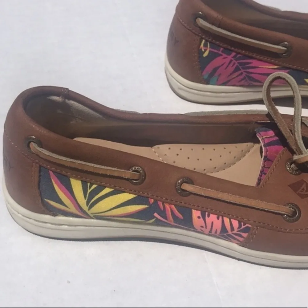 Sperry Top Sider with Floral Print Shoes Size 6.5 - Image 10