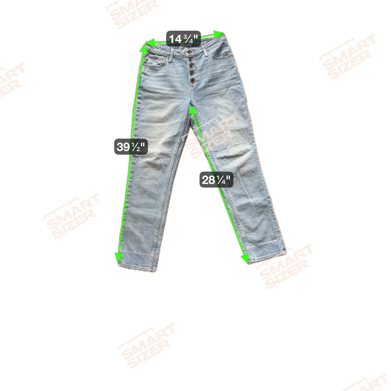 PAIGE Sarah Slim Jeans Womens Size 28 Light Wash Button Fly Cropped Leg - Image 4