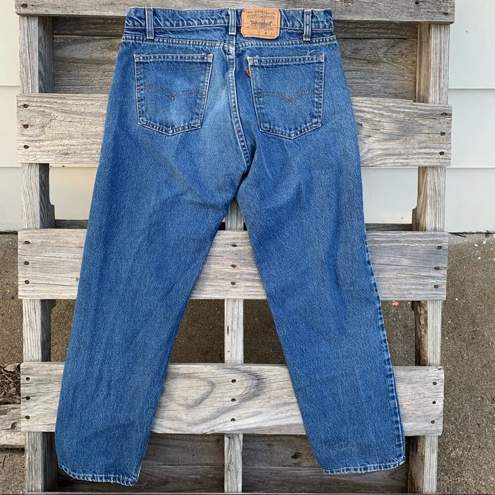 Vintage 80s Levi’s orange tab 505 jeans 36x30 original fit straight leg - Image 3
