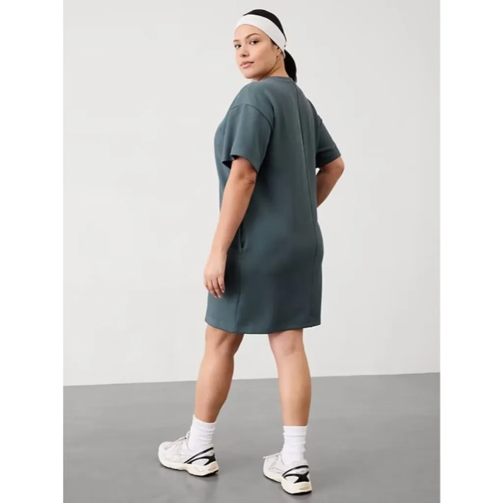 New Athleta M Seasoft Rib Tee Dress Eden Medium - Image 6