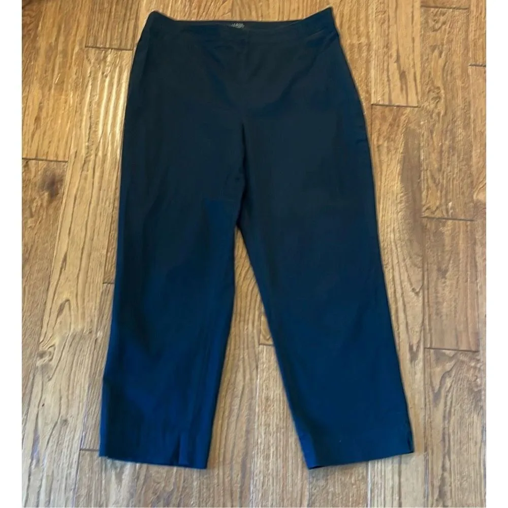 Talbots black classic crop side zip pants size 10 - Image 2