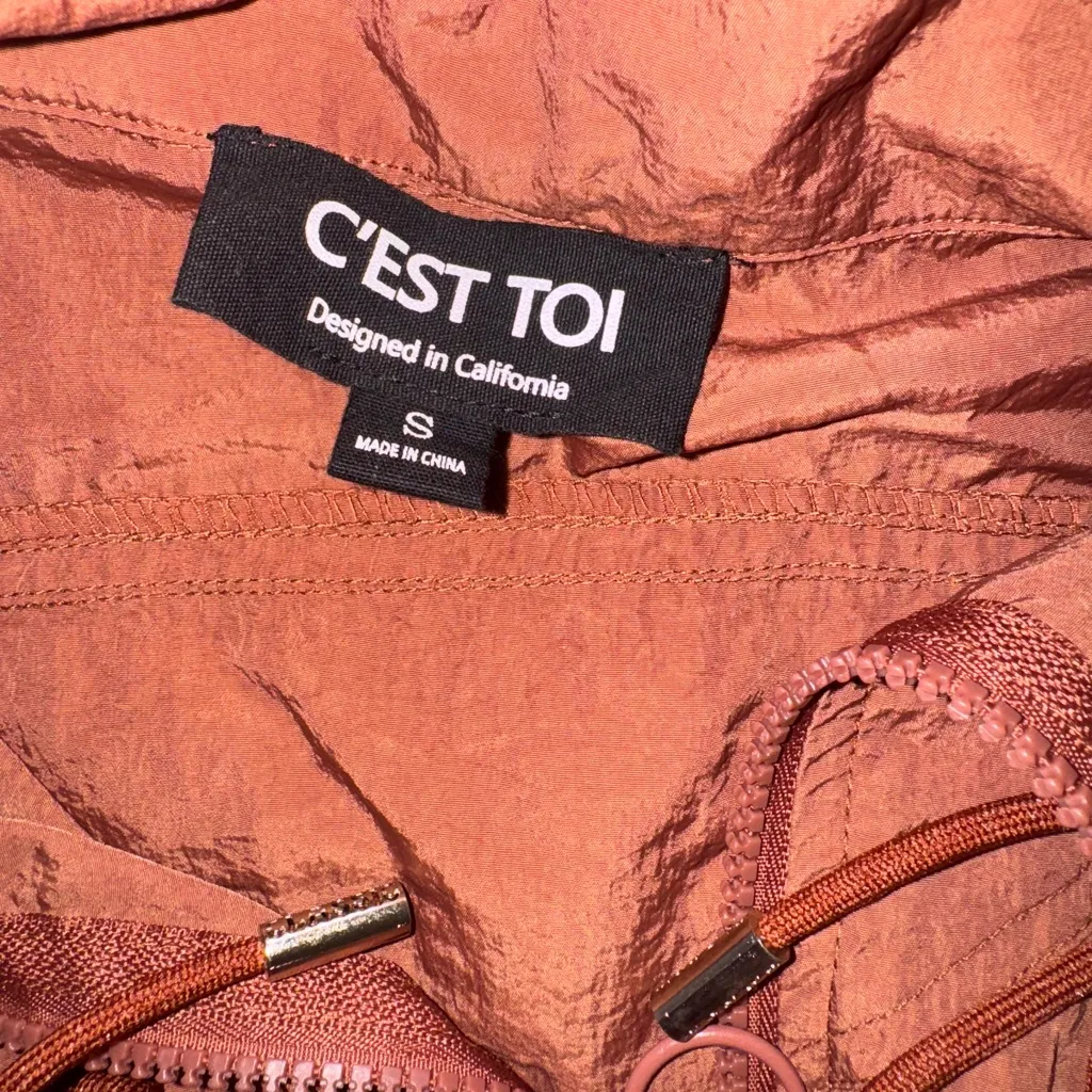 Women's Rust windbreaker Jacket Red - Image 3