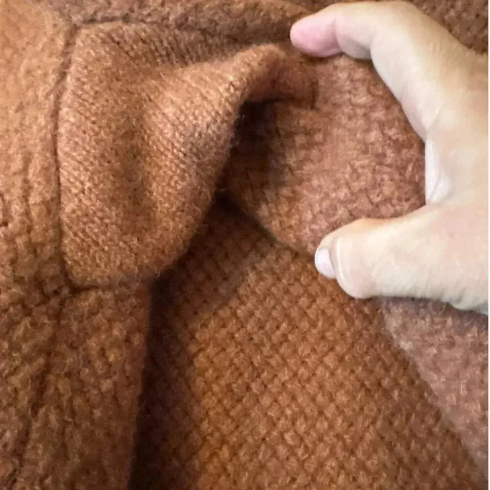 Duluth Trading Co. 100% Shetland Wool pull over sweater L cozy cabincore Orange Size L - Image 8