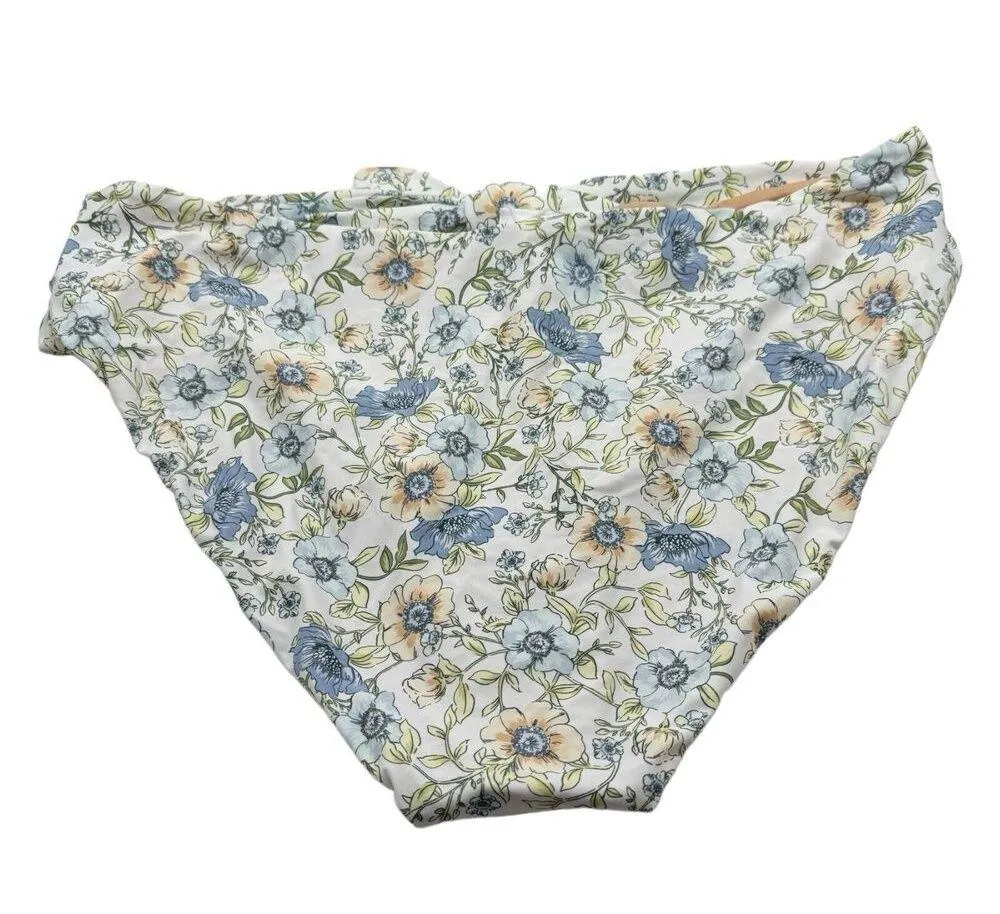 NWT J. Crew High Rise Tie Bikini Bottom Floral Vines Print Women’s Size 3X - Image 3