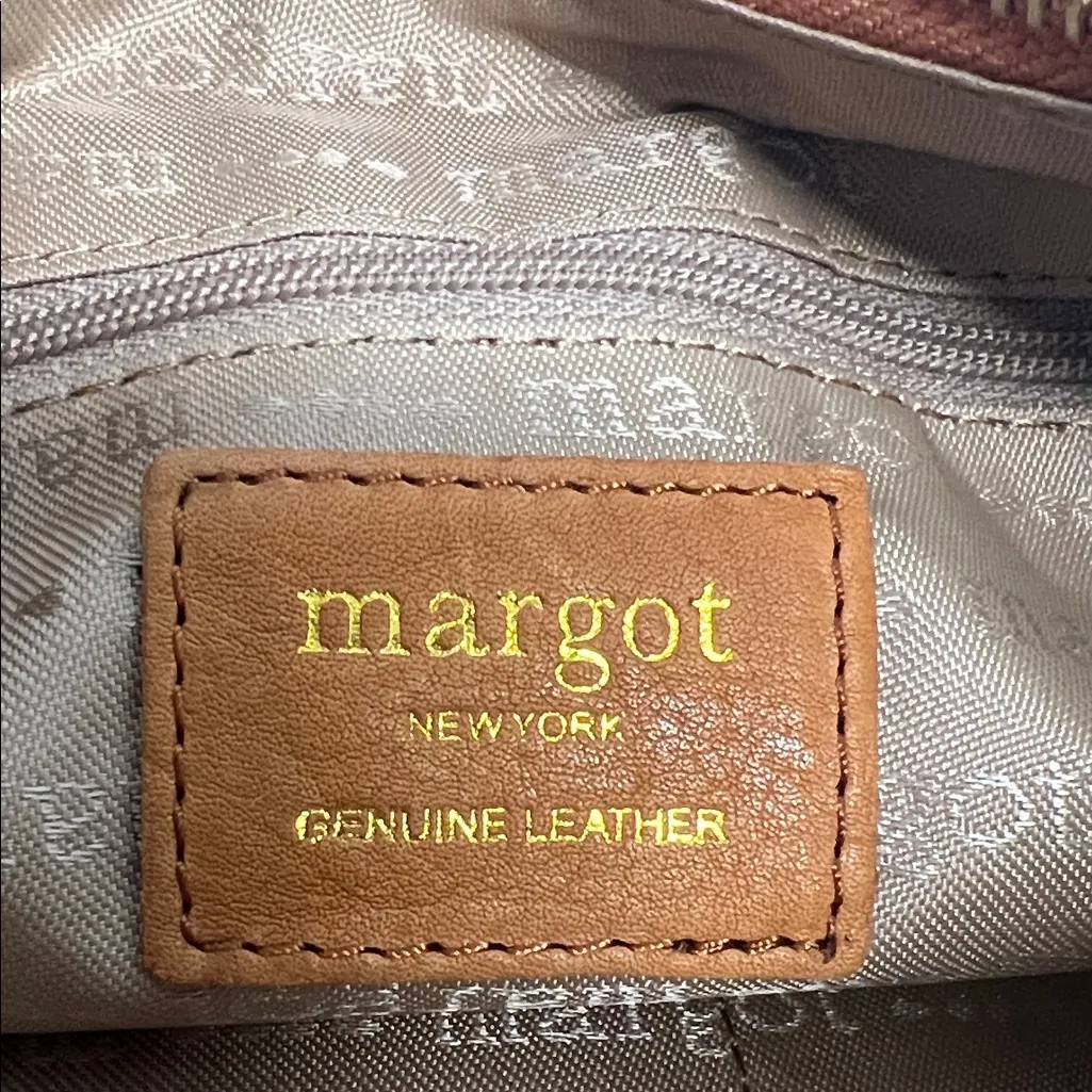 Margot NY | Leather Crossbody Bag Tan - Image 4