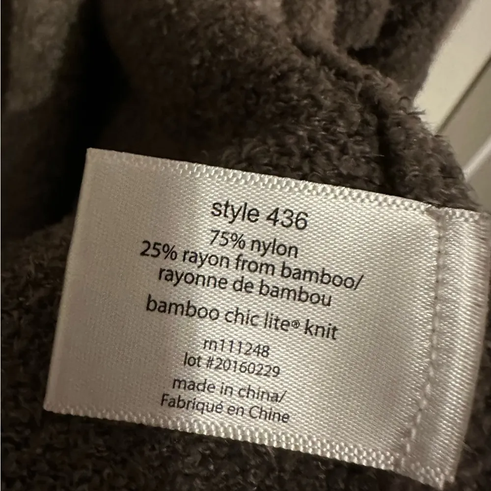 Barefoot Dreams CozyChic Lite Calypso Wrap Cardigan Bamboo Ombre Brown Tan S/M - Image 7