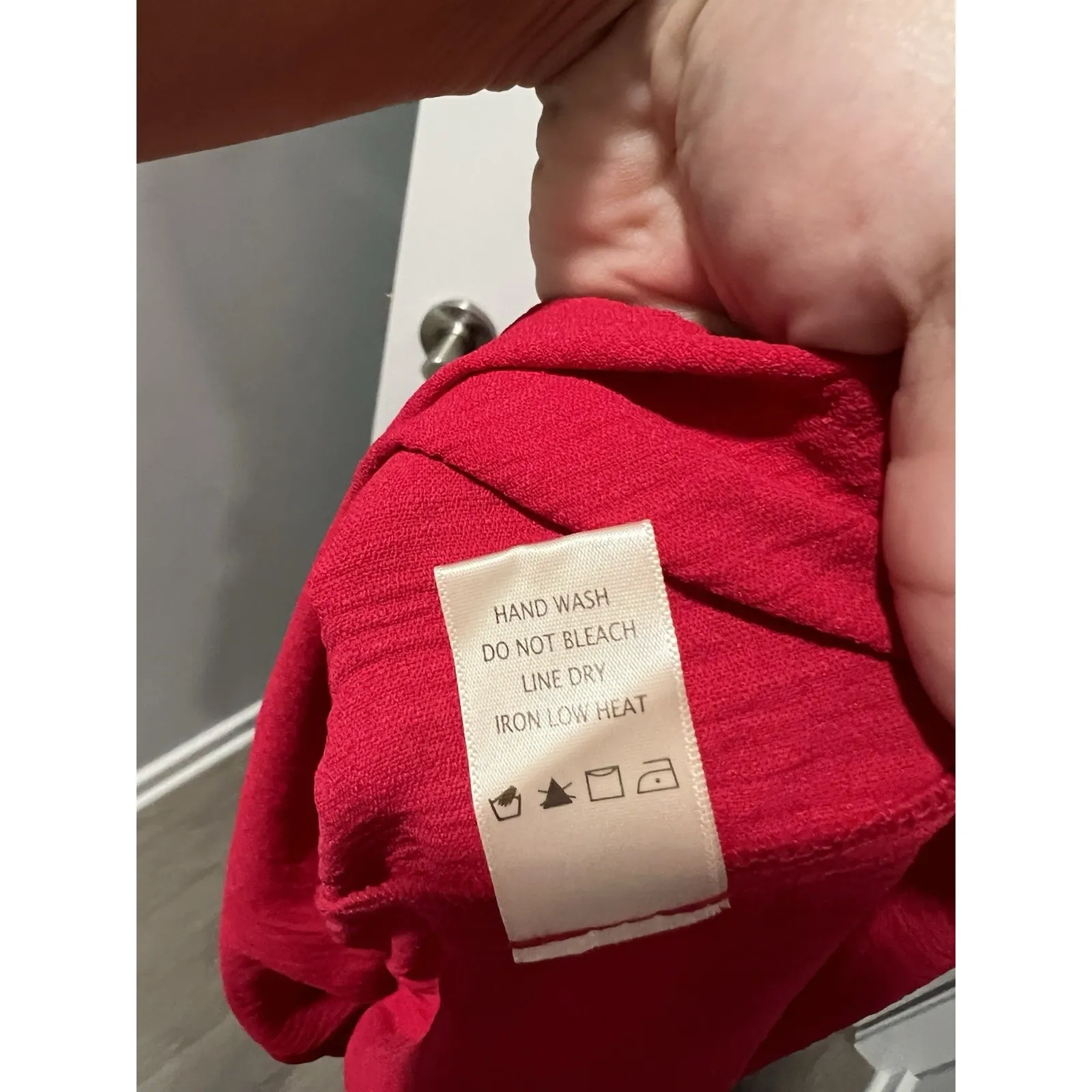 Max‎ Studio One Shoulder Dress Size Xtra Large Red Tiered Ruffles Tie Waist $168 - Image 5