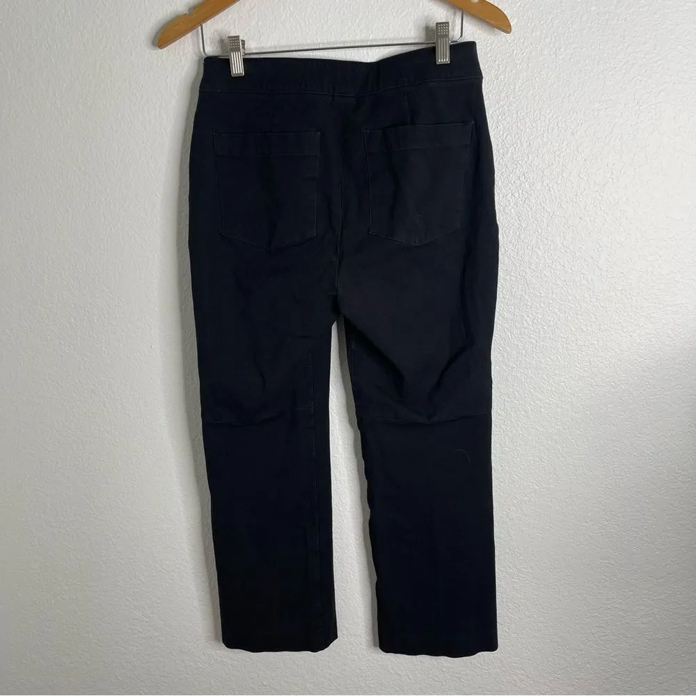 Spanx Black Pull On Pants Straight Leg Crop‎ Size Medium - Image 3