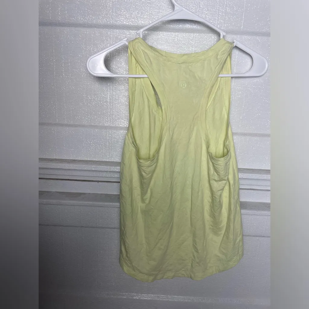 Lululemon Athletica Light Yellow Tank Top - Image 2