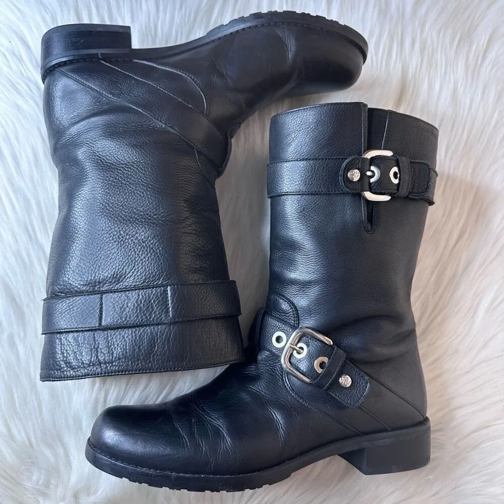 Stuart Weitzman Lotroops Moto Harness Boots Size 7 - Image 10