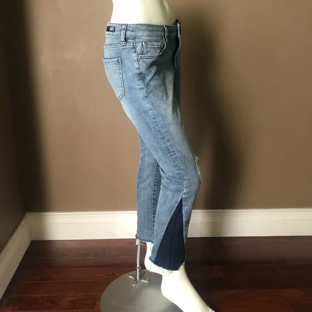 KUT from the Kloth Distressed Crop Jeans - Image 2
