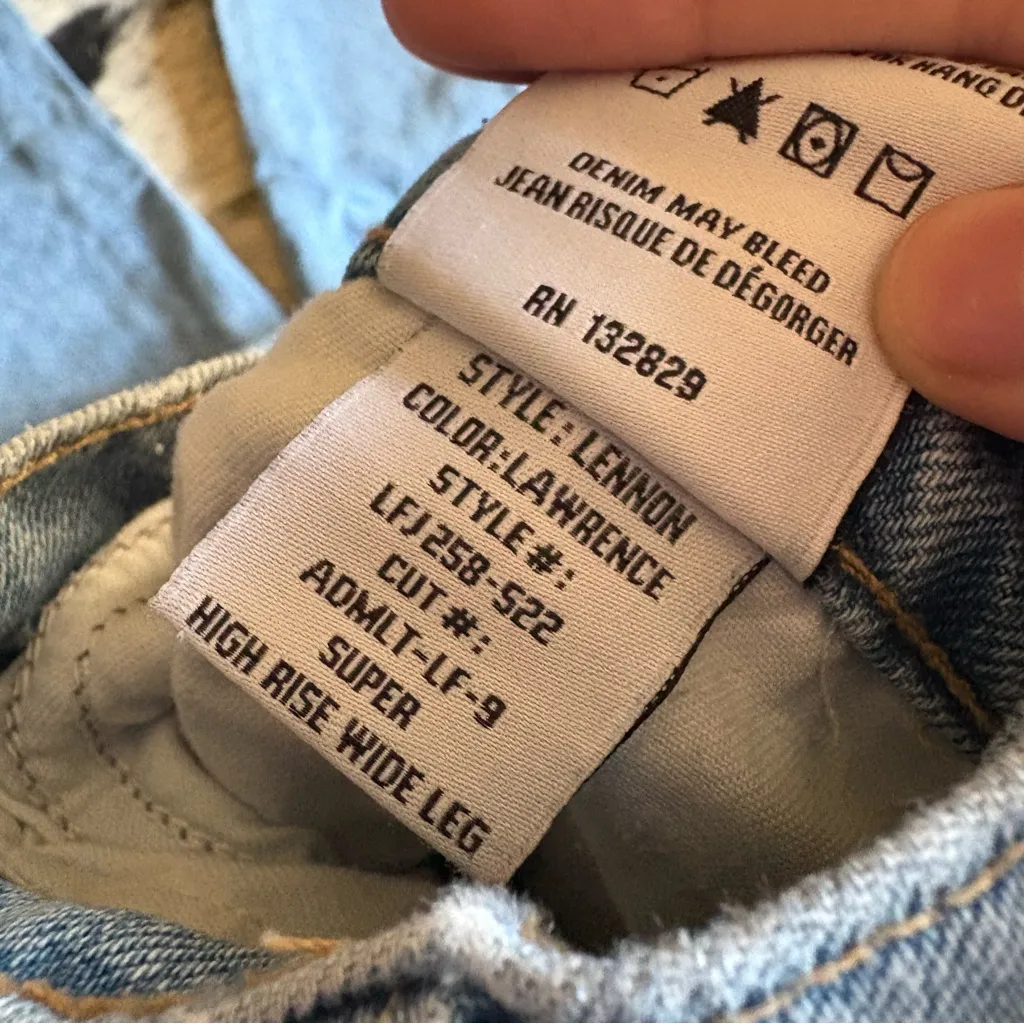 LOVERS‎ + FRIENDS Lennon Super High Rise Wide Leg Jeans SIZE 29 - Image 7