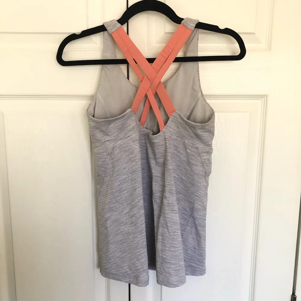 lululemon Stash N Run We are from Space Lined Tank Top Size 6 - Image 4
