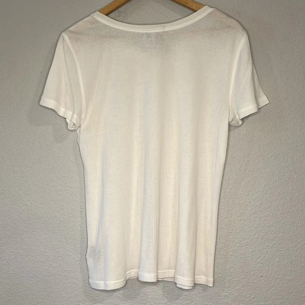 Jeans Company stretch ribbed henley top XL - Image 2