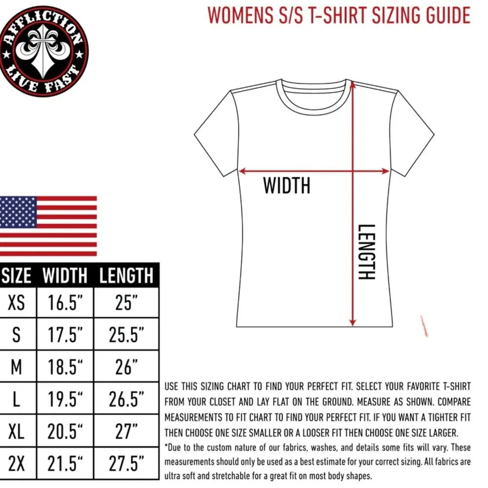 AFFLICTION Age of Winter Short Sleeve Tee Size L New with Tag MSRP $58 SOO - Image 5