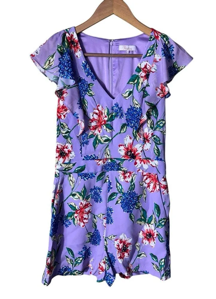 Parker Ana Floral Romper Size 4 - Image 5