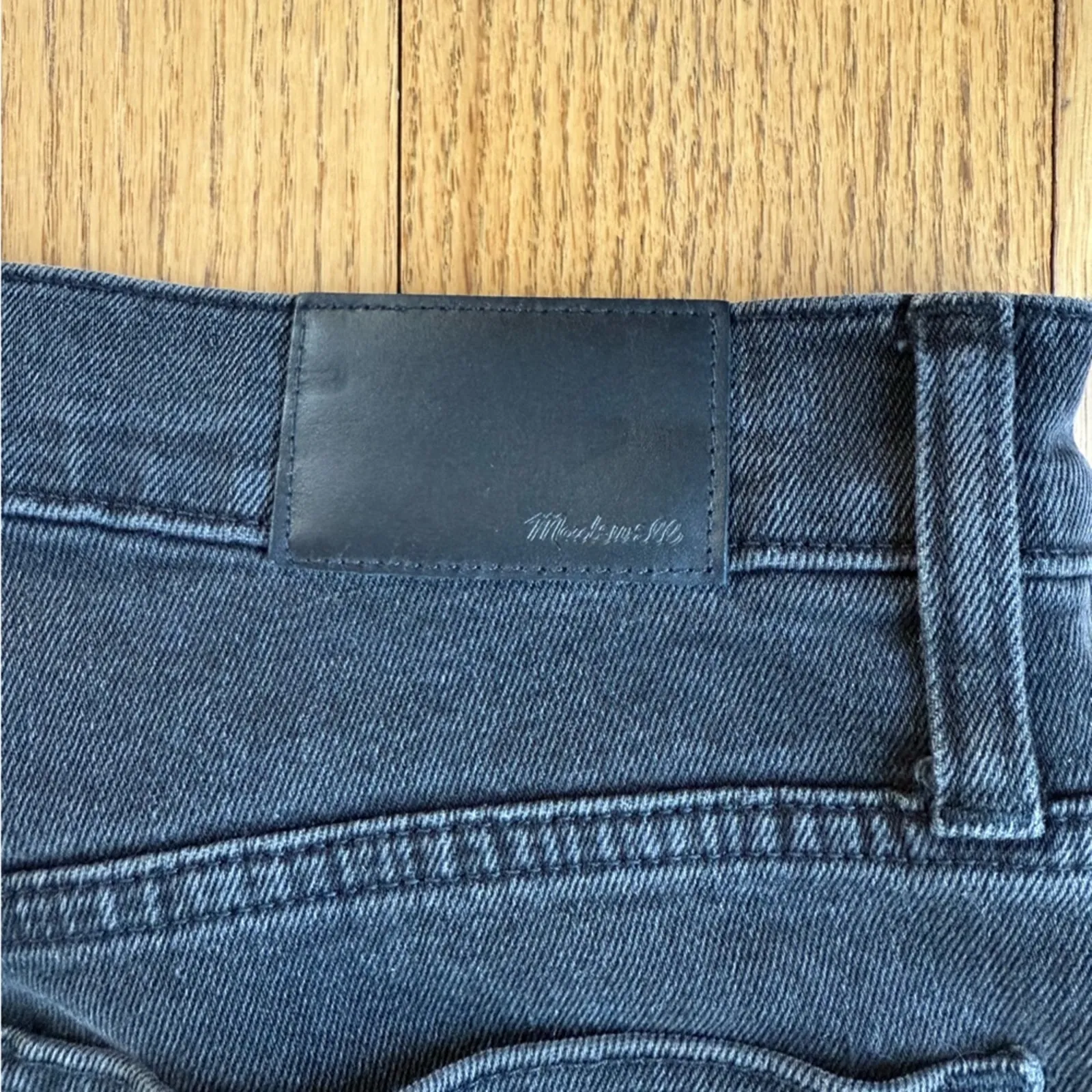 Madewell Women's Classic Straight Jean Size 27 Black Cotton Fall Winter - Image 5