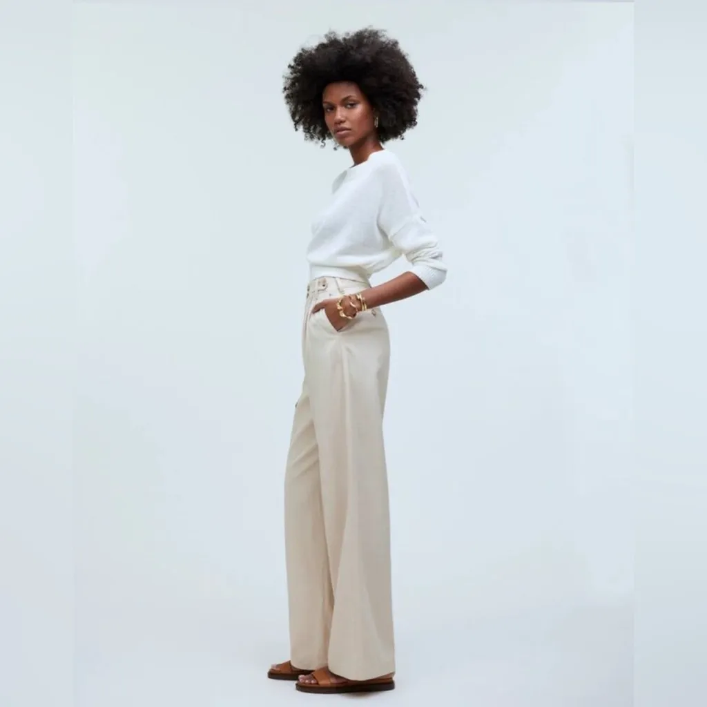 Madewell | The Harlow Wide-Leg Pant in Harvest Moon - Image 4