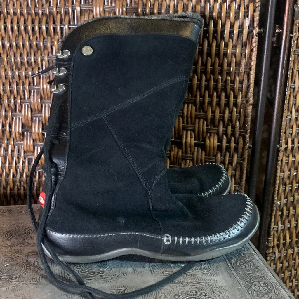 The North Face Black Suede Boots Size 6.5 - Image 3