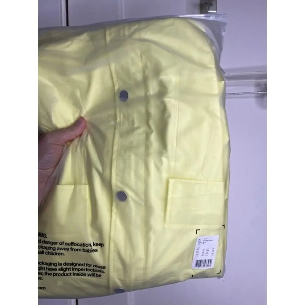 Rains Womens Curve Jacket M in straw (yellow) Yellow Size M - Image 3