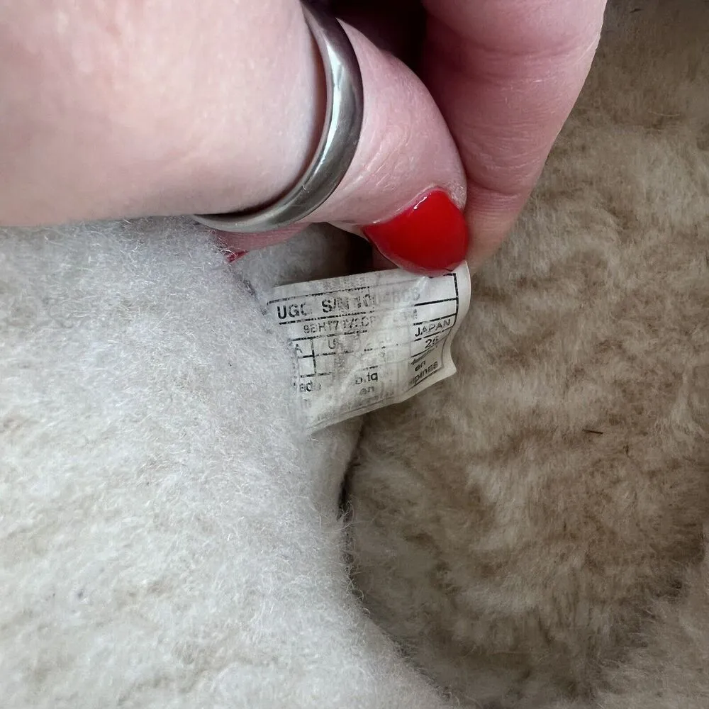 UGG Sz 8 Alena Moccasin Slippers 1004806 Shearling Chestnut Suede Bootie Shoe - Image 9