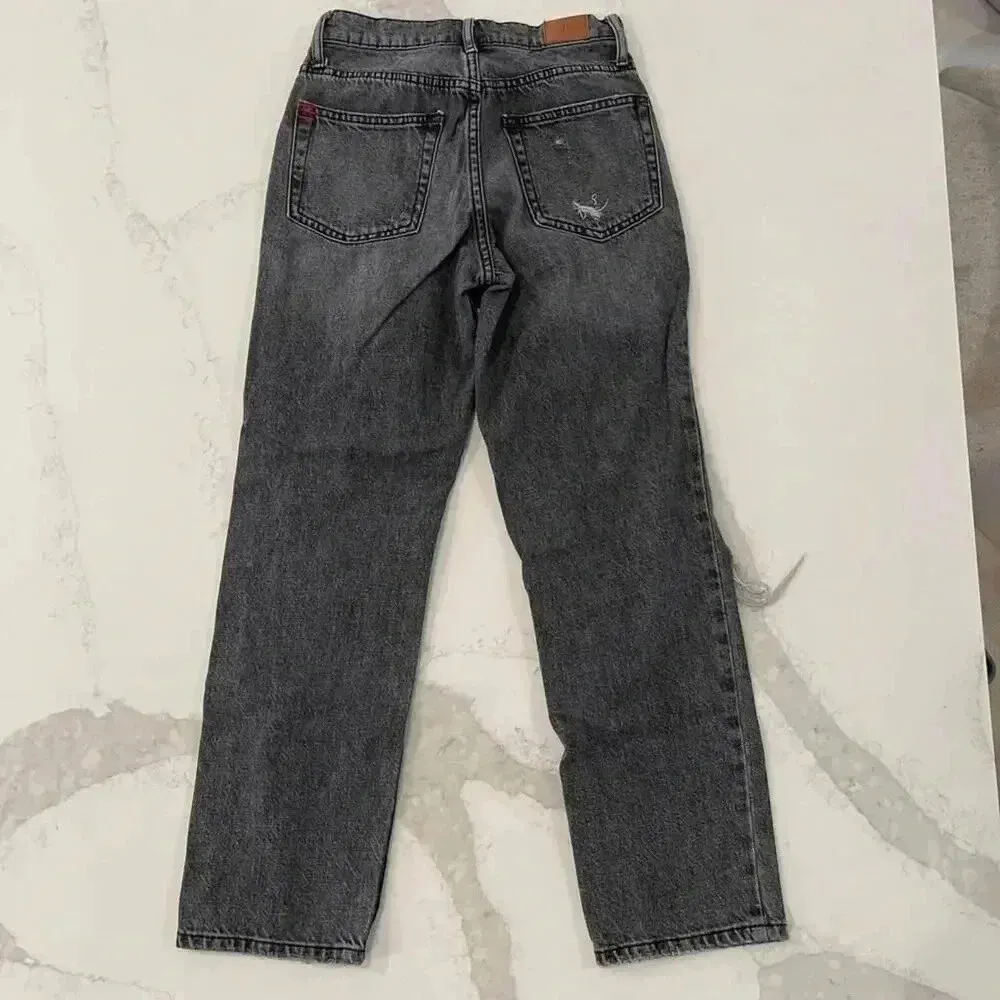 BDG Urban Outfitters Denim Jeans Black Slim Straight Button Fly Women's Size 24 - Image 6